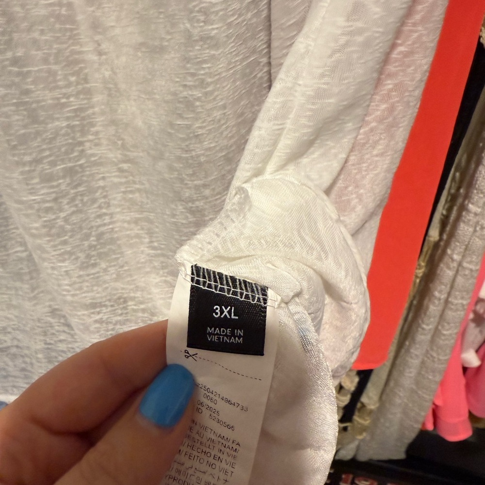 White Sheer Top - Picture 2 of 2